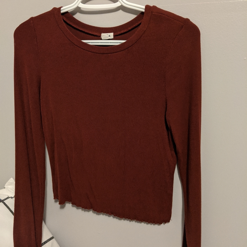 Garage - Burgundy Long Sleeve Top